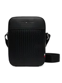 Nerki - Tommy Hilfiger Saszetka Th Woven Mini Reporter AM0AM13661 Czarny - miniaturka - grafika 1