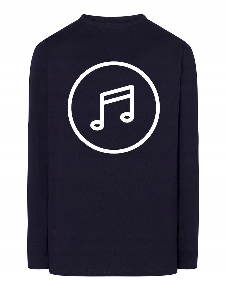 Longsleeve fajny nadruk Nuta Muzyka r.XS