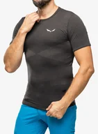 Koszulki męskie - Koszulka męska Salewa Zebru Medium Warm Amr T-Shirt - onyx - miniaturka - grafika 1