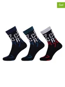 Skarpetki dla dzieci - CR7 Skarpety (3 pary) w kolorze czarnym - miniaturka - grafika 1