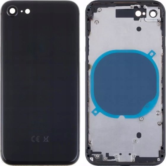 KORPUS OBUDOWA IPHONE 8 CZARNA PRZYCISKI TACKA SPACE GREY