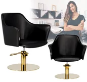 Fotele fryzjerskie - Fotel fryzjerski hydrauliczny obrotowy do salonu fryzjerskiego krzesło fryzjerskie Avola - miniaturka - grafika 1