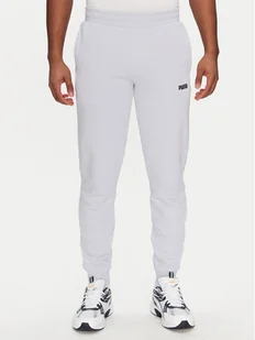 Puma Spodnie dresowe Ess 684714 Błękitny Regular Fit - Spodnie sportowe męskie - miniaturka - grafika 1
