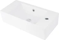 Umywalki - Deante Hiacynt New umywalka 51x25 cm nablatowa prostokątna biała CDY6U2R - miniaturka - grafika 1