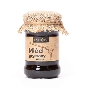 Miód gryczany 0,4 kg pasieka Łysoń - Miód - miniaturka - grafika 1