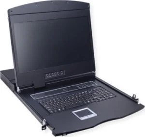 Przełącznik Value Przełącznik KVM VALUE 19, 8 portów, 48 cm 19 TFT 16:9, VGA, USB, klawiatura niemiecka DE - Przełączniki KVM - miniaturka - grafika 1