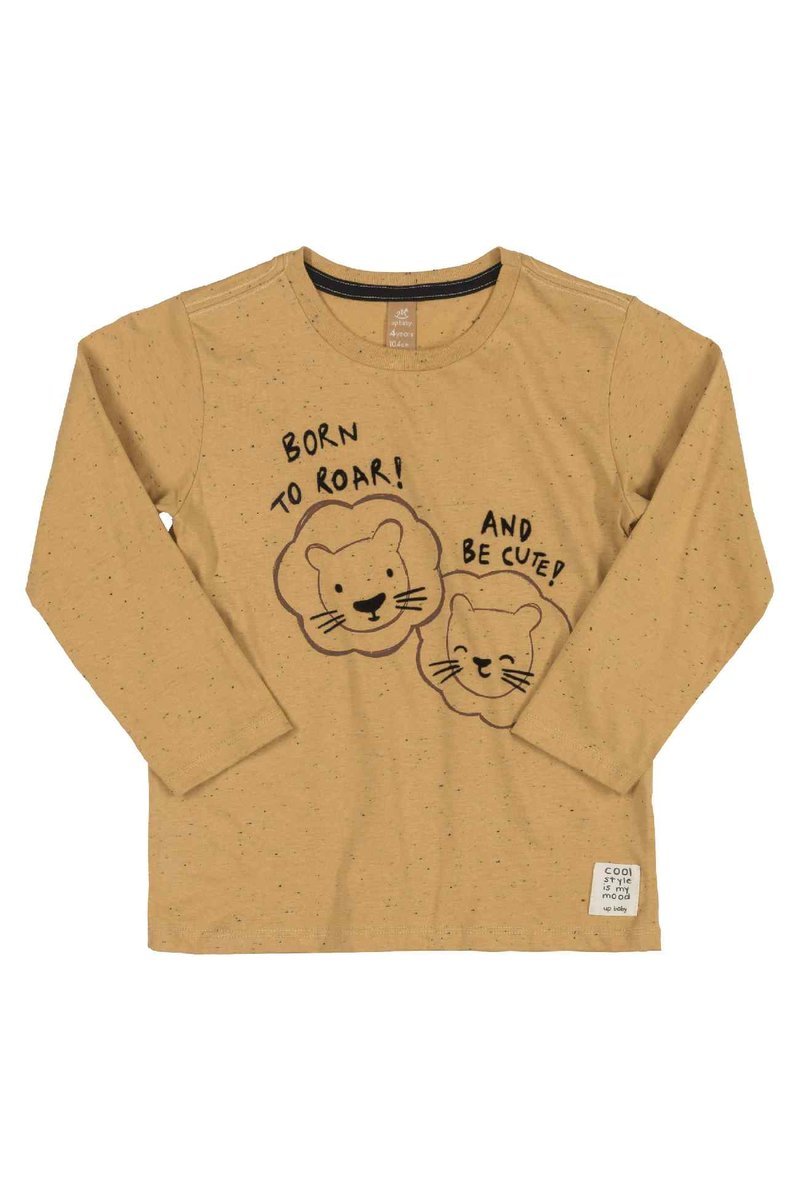 Chłopięca bluzka z długim rękawem pomarańczowa Up Baby