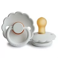 Smoczki uspokajające - Frigg Smoczek 6-18M. Daisy Kauczuk White - miniaturka - grafika 1