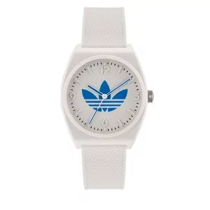 Zegarki męskie - Zegarek adidas Originals Project Two Watch AOST23048 White - grafika 1