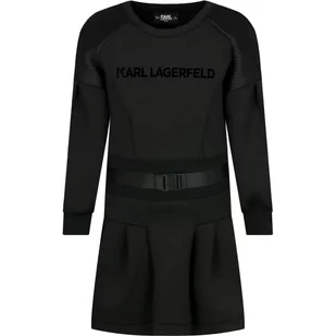 Karl Lagerfeld Kids Sukienka - Sukienki i spódniczki dla dziewczynek - miniaturka - grafika 1