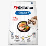 Sucha karma dla kotów - Ontario Cat Longhair karma dla kotów długowłosych 2kg - miniaturka - grafika 1