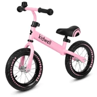Rowerki biegowe - Kidwell Rowerek biegowy CRUZER Flower pompowane koła 12" - miniaturka - grafika 1