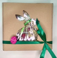 Zestawy upominkowe - Zestaw prezent Zajączek wielkanocny - ciemna czek - miniaturka - grafika 1