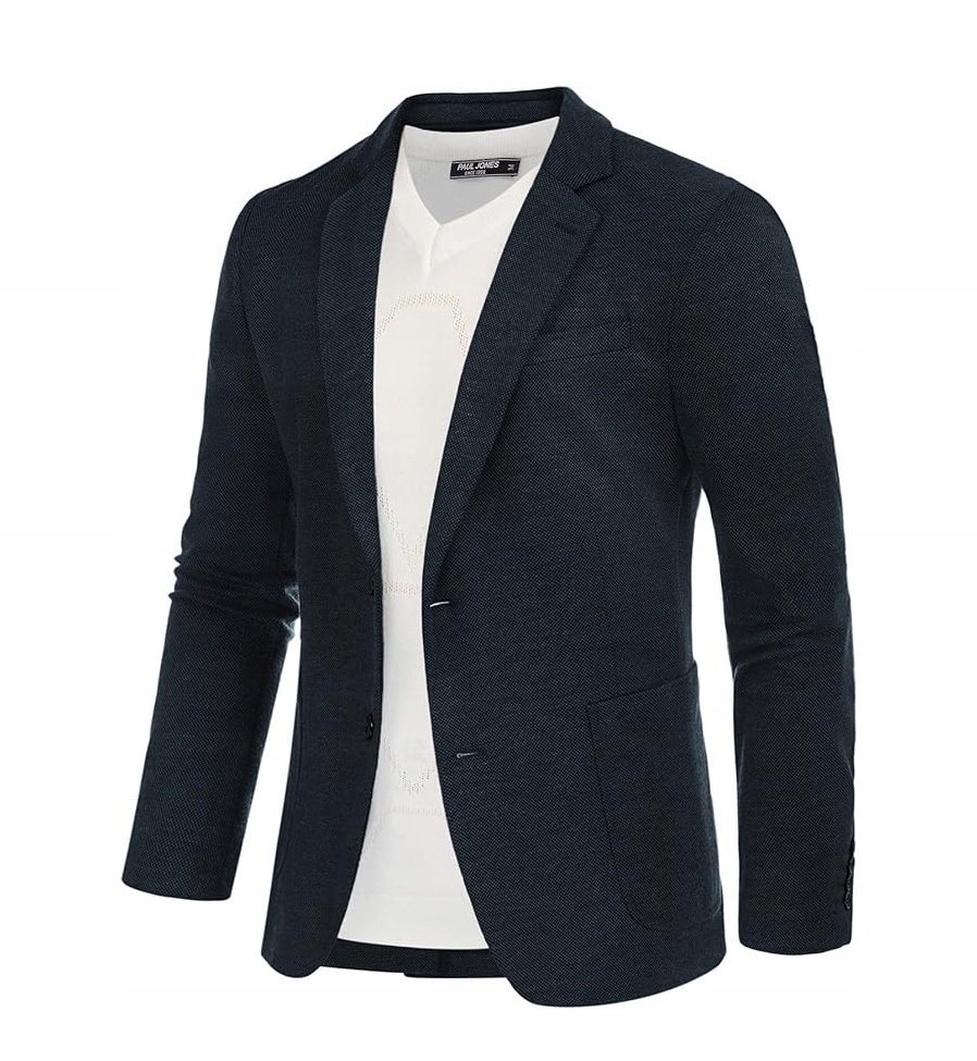 MĘSKA MARYNARKA CASUAL slim fit elegancka sportowa na co dzień rozmiar L
