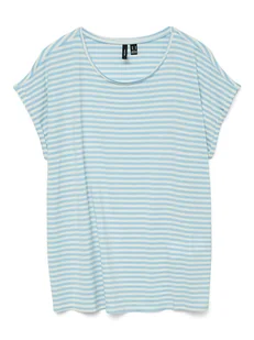 Vero Moda Koszulka w kolorze błękitnym - Koszulki i topy damskie - miniaturka - grafika 1