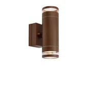 Lampy ogrodowe - Kinkiet zewnętrzny LUNO 2L Brown 109105 - Markslojd - miniaturka - grafika 1