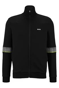 BOSS Bluza męska Skaz 1, czarna 1, S, czarny (Black1), S - Bluzy męskie - miniaturka - grafika 1