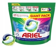 Środki do prania - Kapsułki Do Kolorowego Prania Ariel All-In-1 Pods 72 Sztuki GIGANT PACK - miniaturka - grafika 1