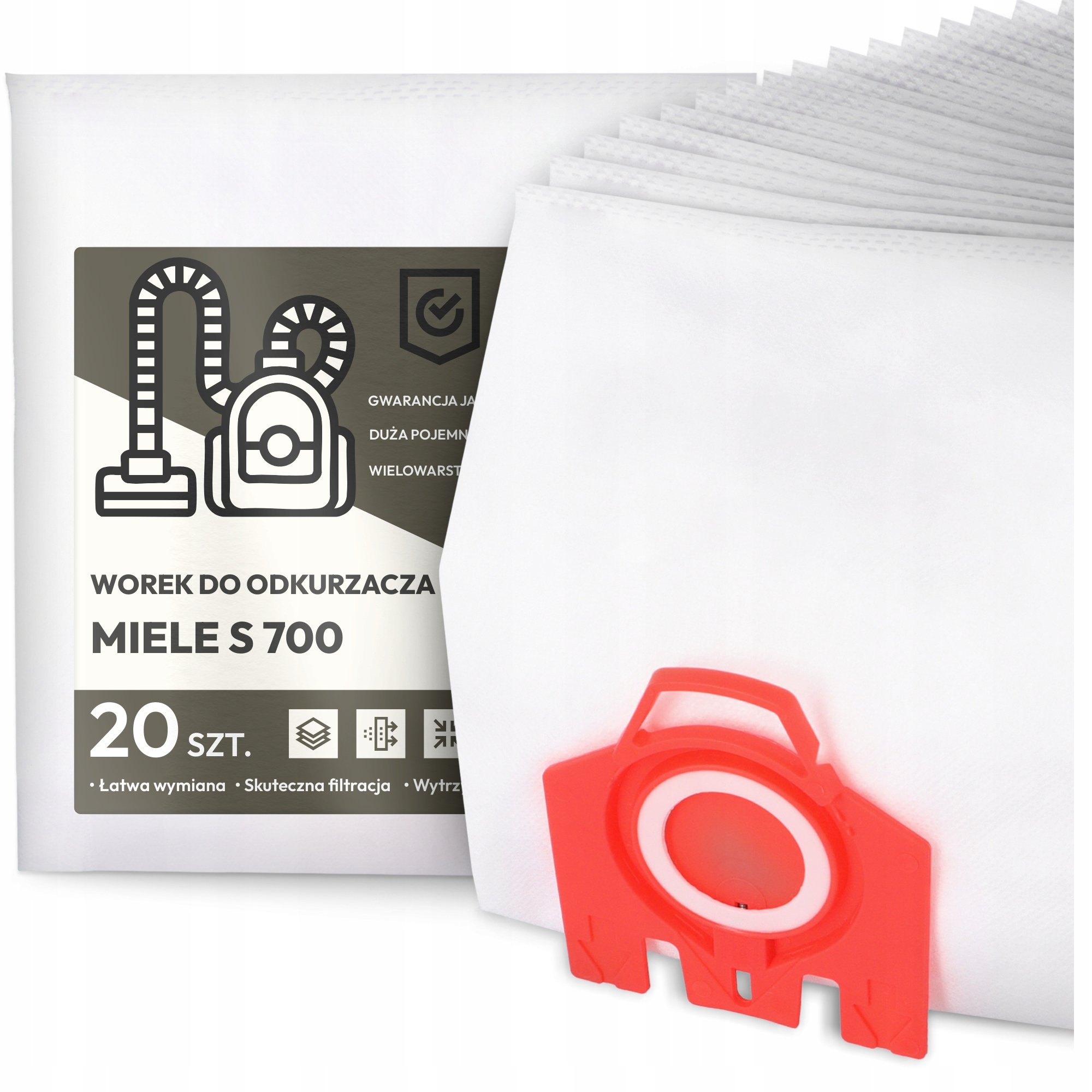 20x Worek do Odkurzacza Miele S 700 Syntetyczny Duży Mocny Torba Worki G9