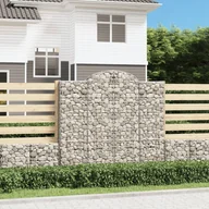 Pozostałe narzędzia ogrodowe - vidaXL Kosze gabionowe, 15 szt, 200x50x180/200cm, galwanizowane żelazo - miniaturka - grafika 1
