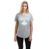 Koszulki i topy damskie - Disney Alicja Koszulka damska, Szary, M - miniaturka - grafika 1