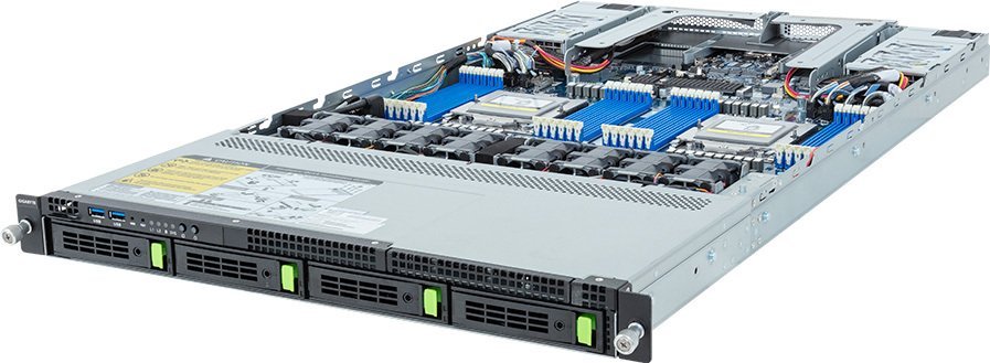Serwer Gigabyte Gigabyte Barebone R183-Z93-AAV1 Rev. 3.x Rack Server 1U Dual Sockel SP5 6NR183Z93DR000ACV11