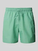 Kąpielówki męskie - Spodenki kąpielowe o kroju regular fit z wyhaftowanym logo - miniaturka - grafika 1
