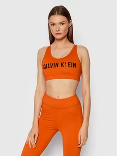 Biustonosze - Calvin Klein Performance Biustonosz sportowy Medium Support 00GWF0K157 Pomarańczowy - grafika 1