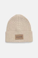 Czapki męskie - Tommy Hilfiger czapka z domieszką wełny kolor beżowy  AM0AM12752 - miniaturka - grafika 1