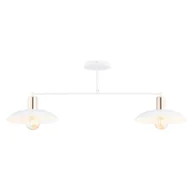 Lampy sufitowe - Lampa sufitowa Spirit biało-złota 2xE27x15W wym: 32 x 100 x 30 cm metal Emibig - miniaturka - grafika 1