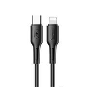 Kable USB - USAMS Kabel U43 USB-C na Lightining 30W PD 1.2m czarny/black SJ406USB01 (US-SJ406) - miniaturka - grafika 1