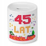 Skarbonki - Skarbonka na Urodziny 45 45te 45-te na Prezent z Nadrukiem ze Zdjęciem - miniaturka - grafika 1
