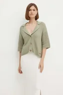 Swetry damskie - Pepe Jeans kardigan ISY POLO damski kolor zielony  PL702161 - miniaturka - grafika 1