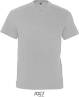 Koszulki męskie - SOLS Koszulka męska V-neck 11150 Szary melanż XXL - miniaturka - grafika 1
