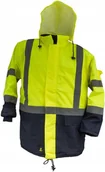 Odzież robocza - WODOODPORNA kurtka robocza OCIEPLANA ODBLASKOWA ostrzegawcza żółta BHP - miniaturka - grafika 1