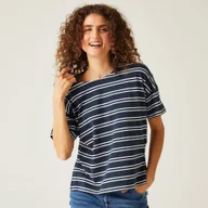 Koszulki i topy damskie - Regatta Damska koszulka Abaya Granatowy, Cotton, Rozmiar: 40 - miniaturka - grafika 1
