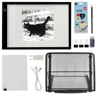 Tablice dla dzieci - Podświetlana Deska Kreślarska Tablica Kalka A4 Led - miniaturka - grafika 1