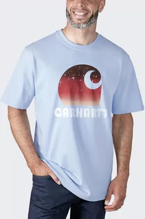 Koszulki sportowe męskie - Koszulka męska T-shirt Carhartt Heavyweight C Graphic Fog Blue - grafika 1