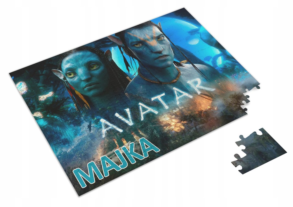 Puzzle AVATAR 2 + IMIĘ + pudełko Film A3 252el #1