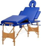 Łóżka - BODYFIT Łóżko do masażu 4 segmentowe BODYFIT, niebieskie, 61x214 cm - miniaturka - grafika 1