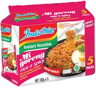 Kuchnie świata - Makaron Instant Mi Goreng, pikantny 5 x 80g - Indomie - miniaturka - grafika 1