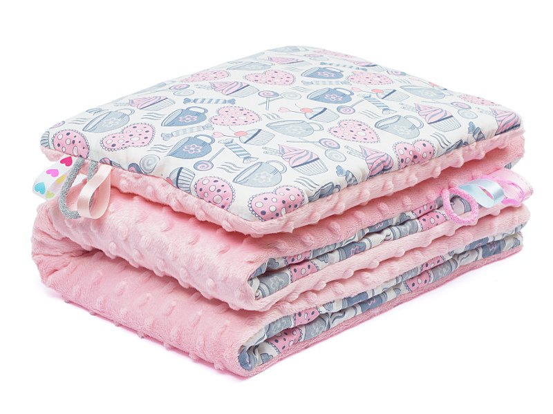 Komplet Pościeli 100x135 Kocyk Letni Lub Zimowy Kołderka Poduszka Minky