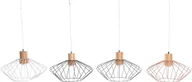Lampy sufitowe - Lampa sufitowa DKD Home Decor 34 x 34 x 21 cm Srebrny Czarny Szary Różowy Metal Biały 50 W 60 W Sosna - miniaturka - grafika 1