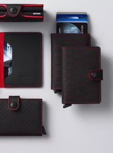 Mały portfel RFID Secrid Slimwallet Fuel - black / red - Portfele - miniaturka - grafika 6