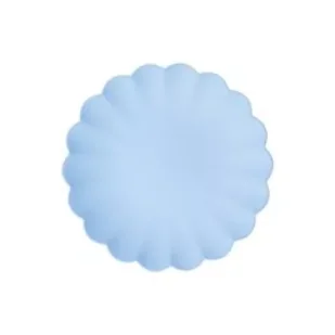 Talerzyki plastikowe błękitne 22 x 22cm 4szt - Dekoracje i nakrycia stołu na imprezę - miniaturka - grafika 1