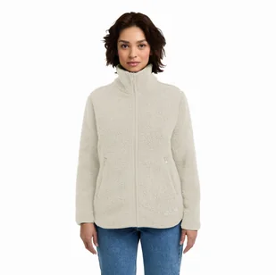 Damska kurtka polarowa Jack Wolfskin HIGH CURL JKT W pale sand - XS - Kurtki damskie - miniaturka - grafika 1