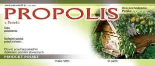 Etykiety na Propolis (50szt) - wzór EPRO1 - Akcesoria do hodowli zwierząt - miniaturka - grafika 1