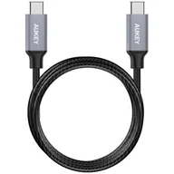 Kable komputerowe i do monitorów - AUKEY CB-CD5 nylonowy szybki kabel Quick Charge USB C-USB C | 1m | 5 Gbps CB-CD5 - miniaturka - grafika 1