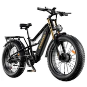 Rowery elektryczne - FENGQS H6PRO Electric Bike, 1000W*2 Motor, 52V 20Ah Battery, 26*4,0 inch Tires, 60km/h Max Speed, 140km Range, 7-speed - miniaturka - grafika 1