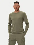 Koszulki męskie - Napapijri Longsleeve Salis NP0A4HN7 Zielony Regular Fit - miniaturka - grafika 1
